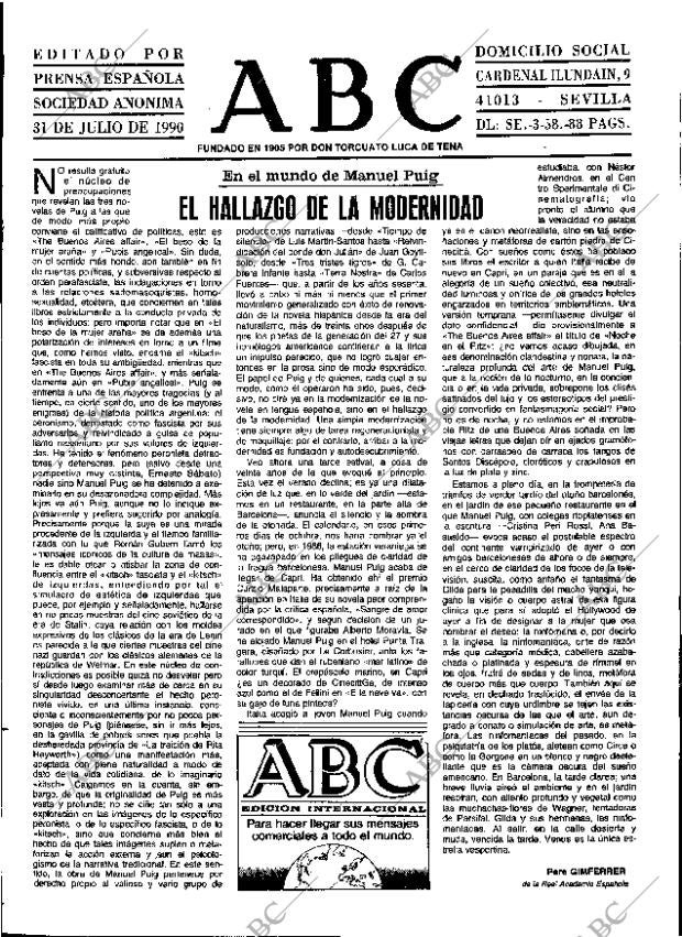 ABC SEVILLA 31-07-1990 página 3