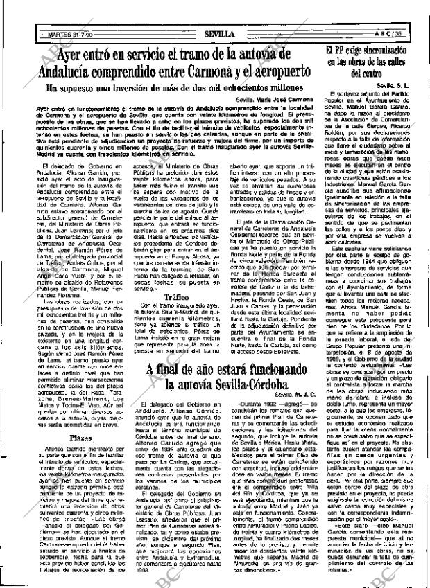 ABC SEVILLA 31-07-1990 página 35