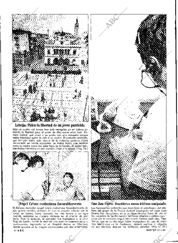 ABC SEVILLA 31-07-1990 página 4
