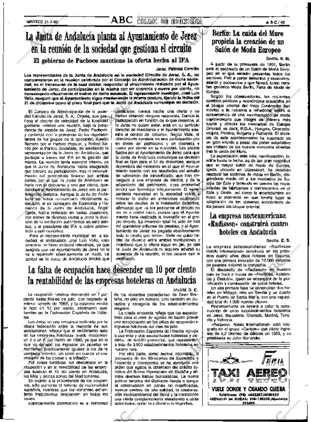 ABC SEVILLA 31-07-1990 página 49