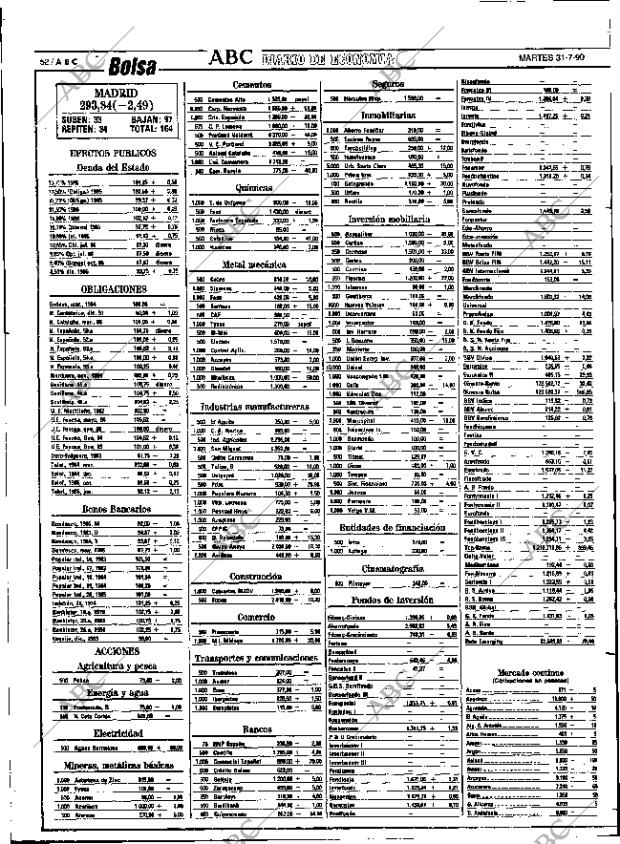 ABC SEVILLA 31-07-1990 página 52