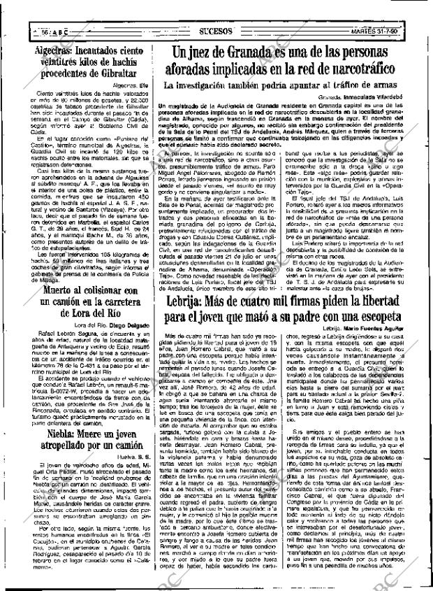 ABC SEVILLA 31-07-1990 página 56