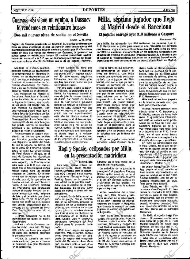 ABC SEVILLA 31-07-1990 página 57