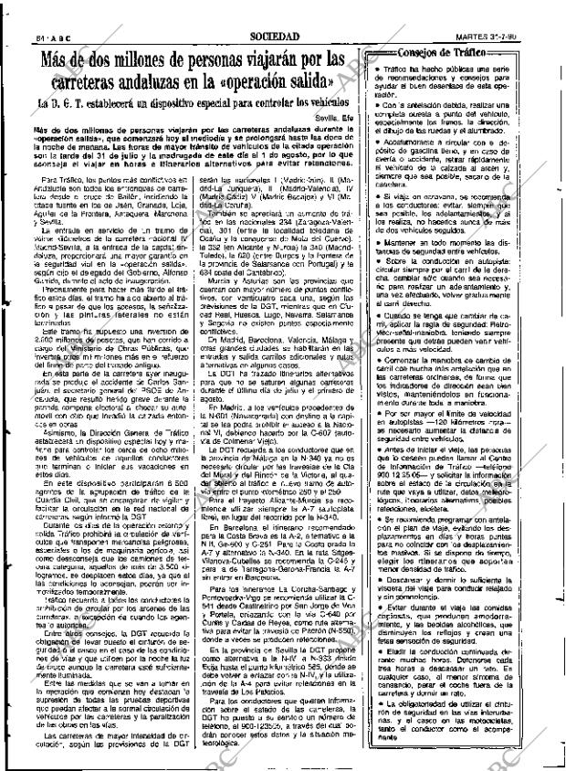 ABC SEVILLA 31-07-1990 página 64