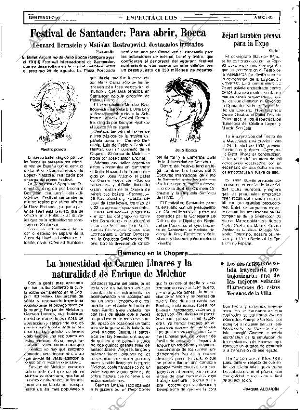 ABC SEVILLA 31-07-1990 página 65