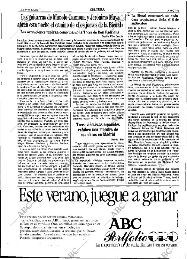 ABC SEVILLA 02-08-1990 página 41