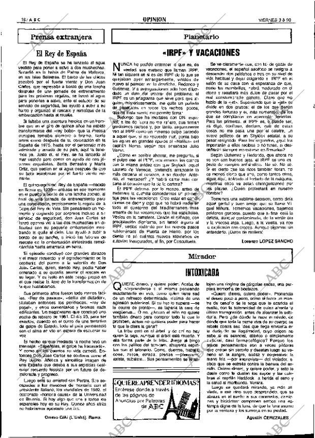 ABC SEVILLA 03-08-1990 página 16