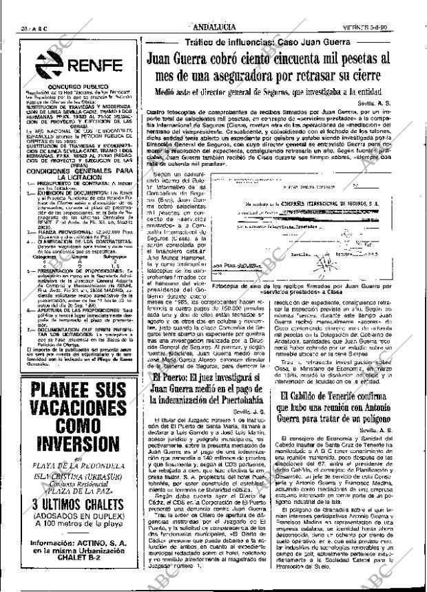 ABC SEVILLA 03-08-1990 página 28