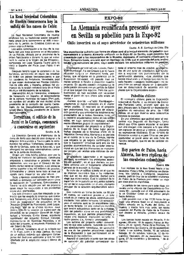 ABC SEVILLA 03-08-1990 página 32