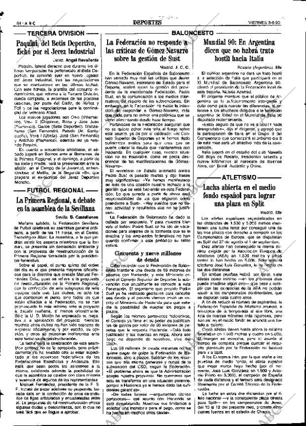 ABC SEVILLA 03-08-1990 página 64