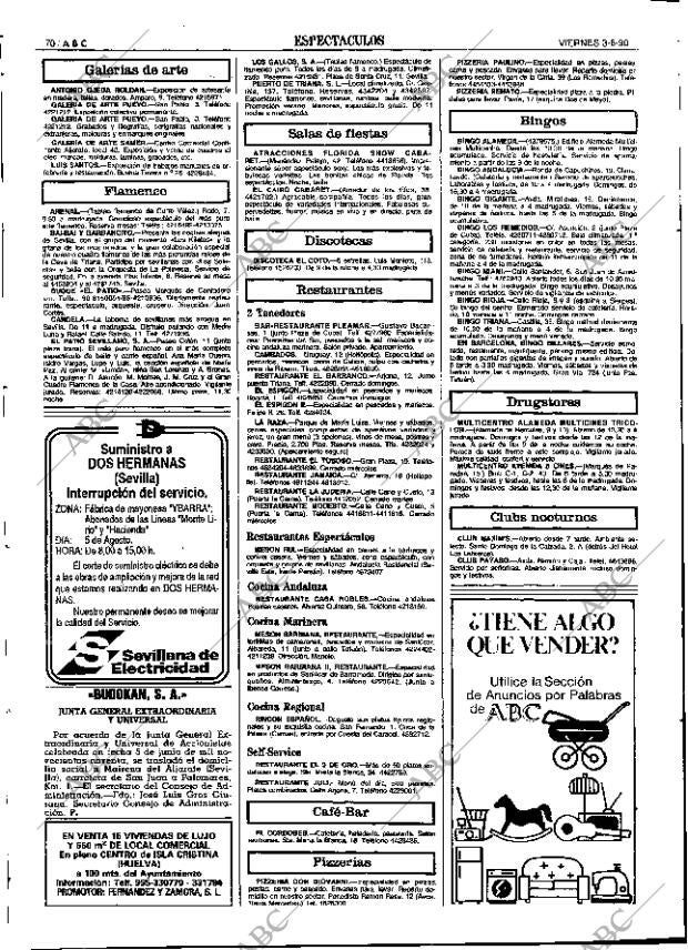 ABC SEVILLA 03-08-1990 página 70