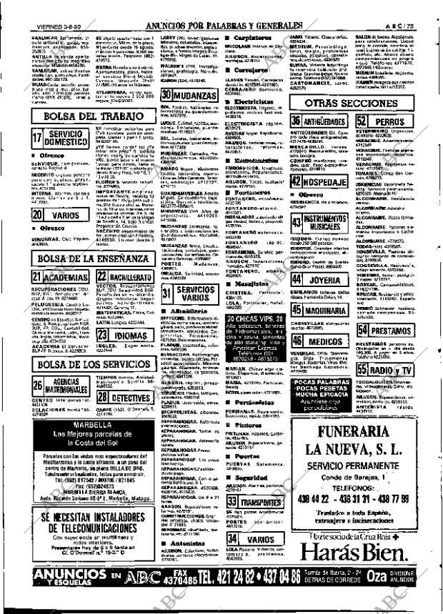 ABC SEVILLA 03-08-1990 página 73