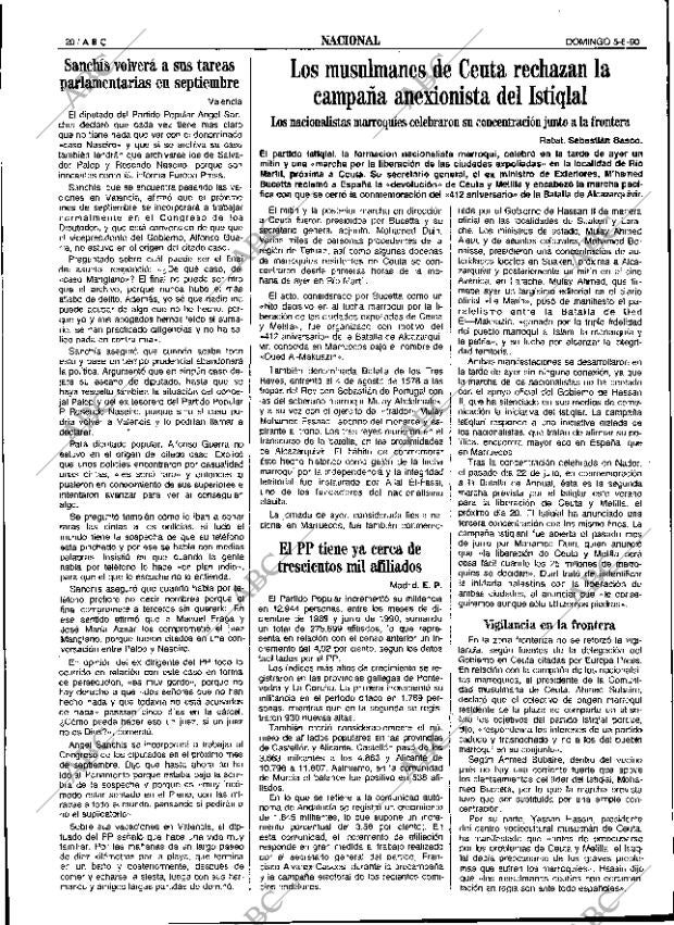 ABC SEVILLA 05-08-1990 página 20