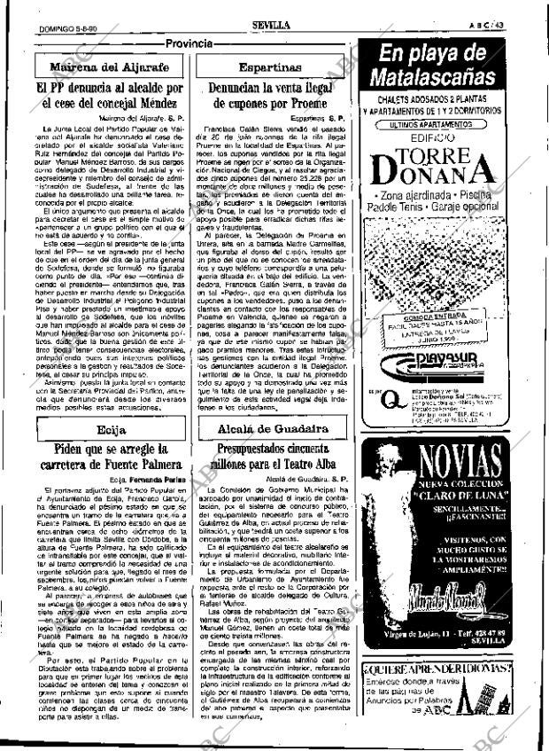 ABC SEVILLA 05-08-1990 página 43