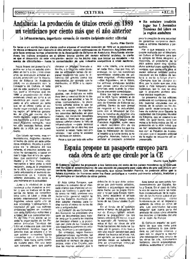 ABC SEVILLA 05-08-1990 página 45