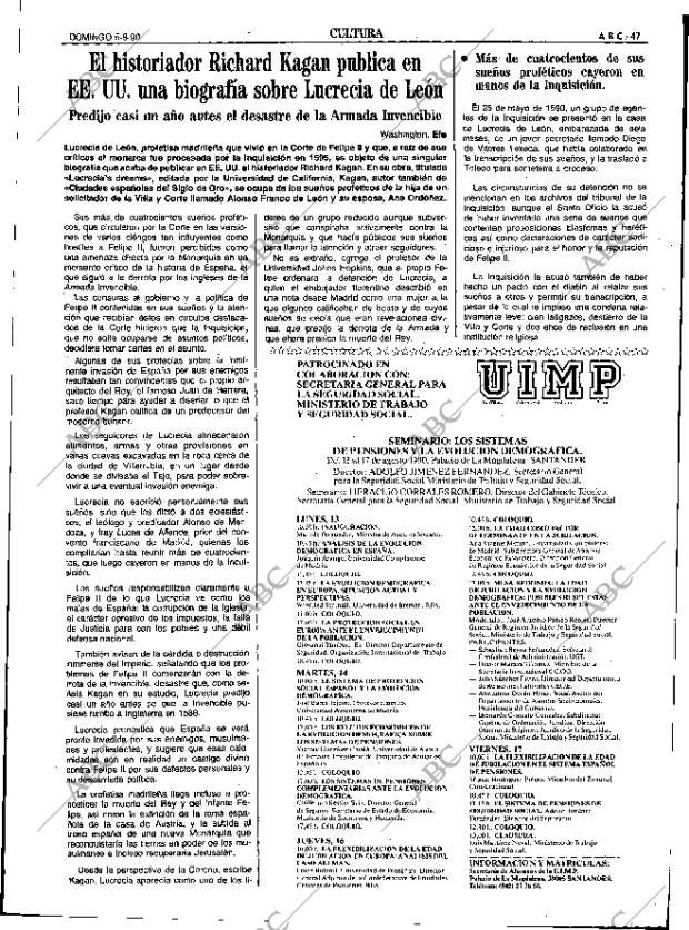 ABC SEVILLA 05-08-1990 página 47