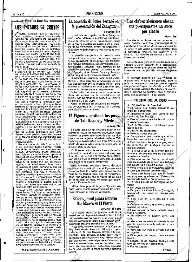 ABC SEVILLA 05-08-1990 página 76