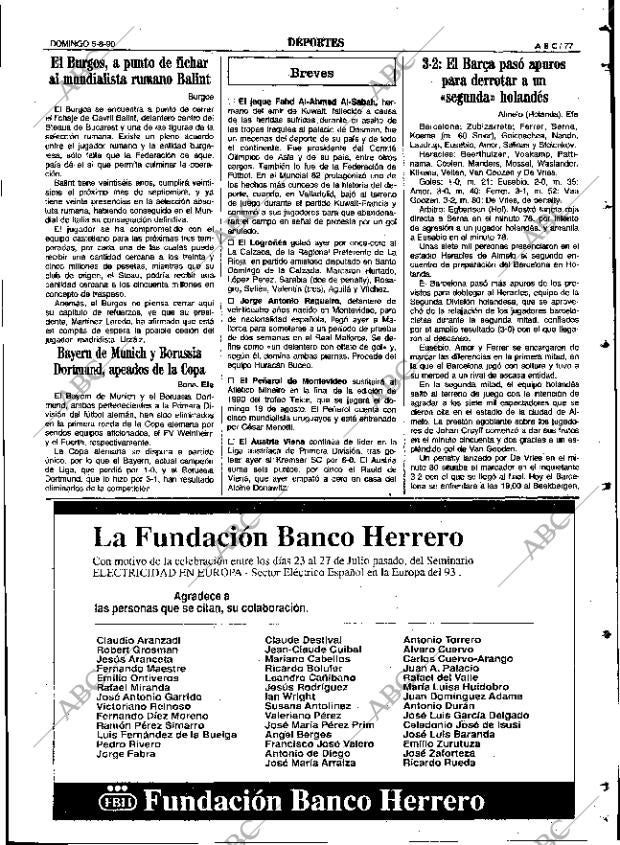 ABC SEVILLA 05-08-1990 página 77