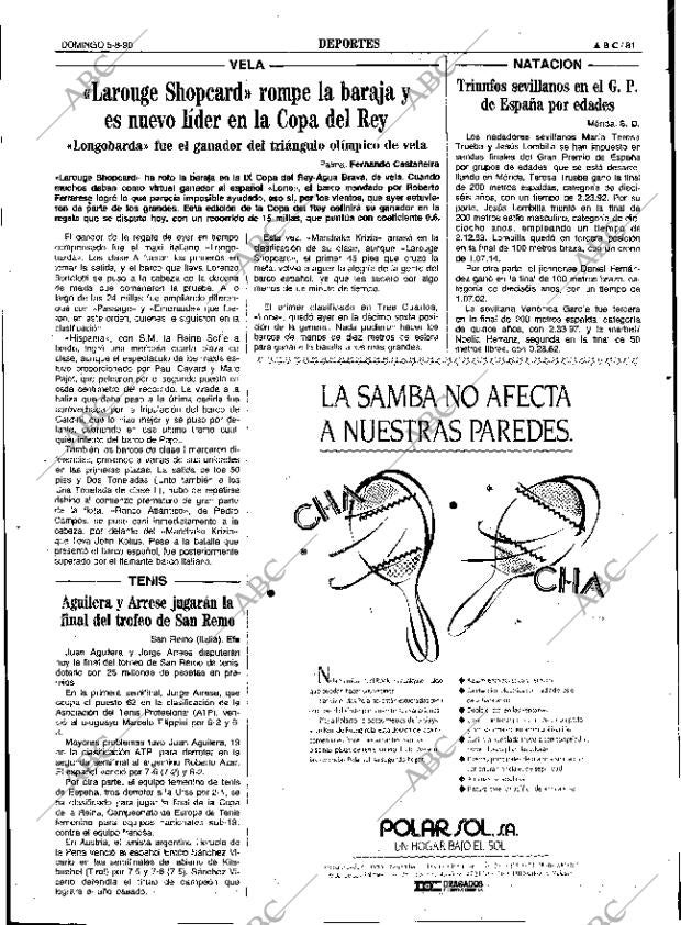 ABC SEVILLA 05-08-1990 página 81