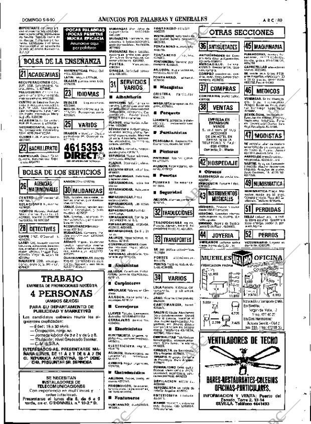 ABC SEVILLA 05-08-1990 página 89
