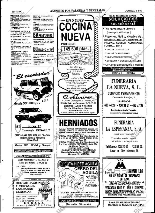 ABC SEVILLA 05-08-1990 página 90