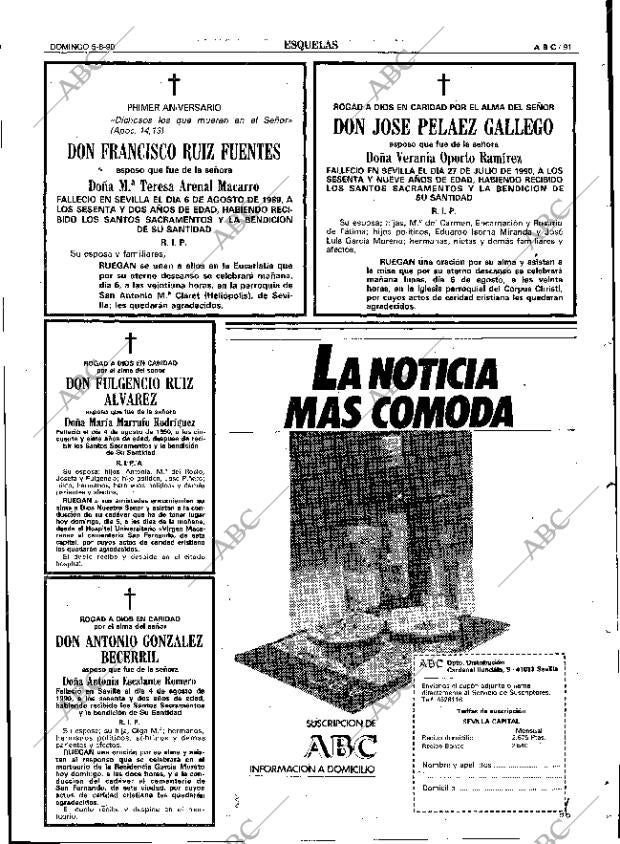 ABC SEVILLA 05-08-1990 página 91