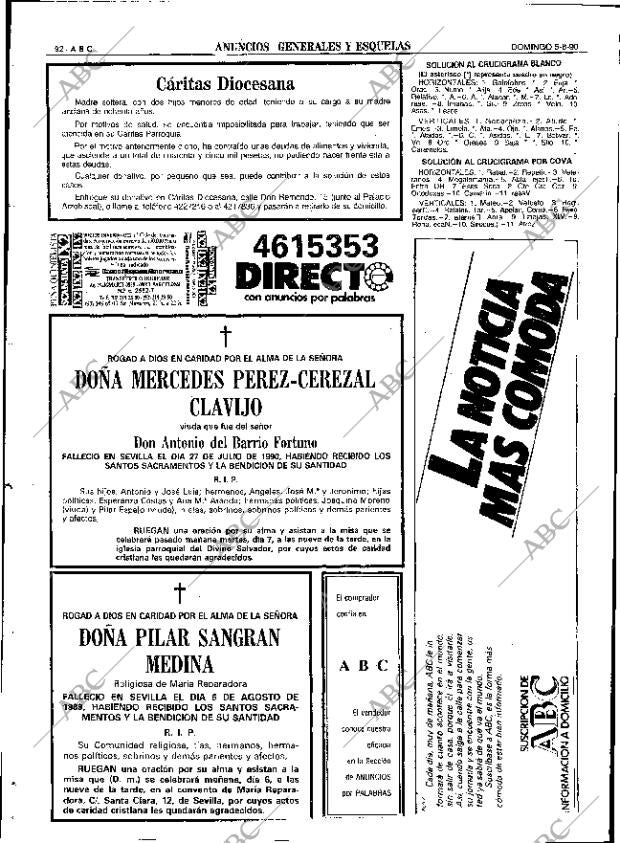ABC SEVILLA 05-08-1990 página 92