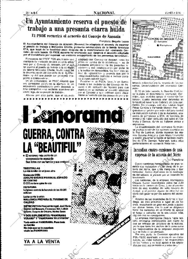 ABC MADRID 06-08-1990 página 20