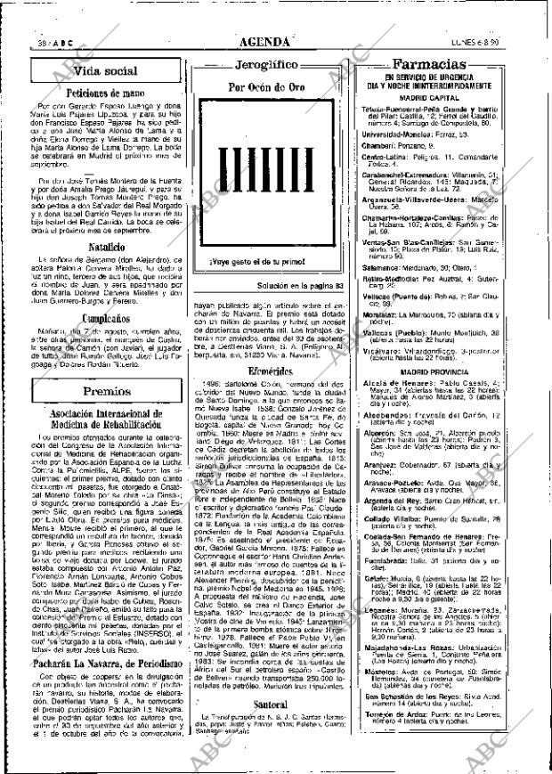 ABC MADRID 06-08-1990 página 38