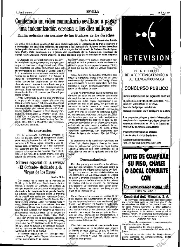 ABC SEVILLA 06-08-1990 página 39