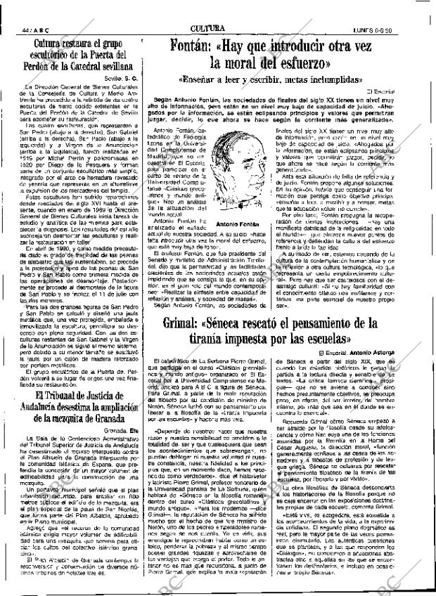 ABC SEVILLA 06-08-1990 página 44