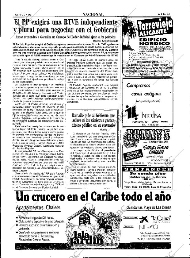 ABC MADRID 09-08-1990 página 23