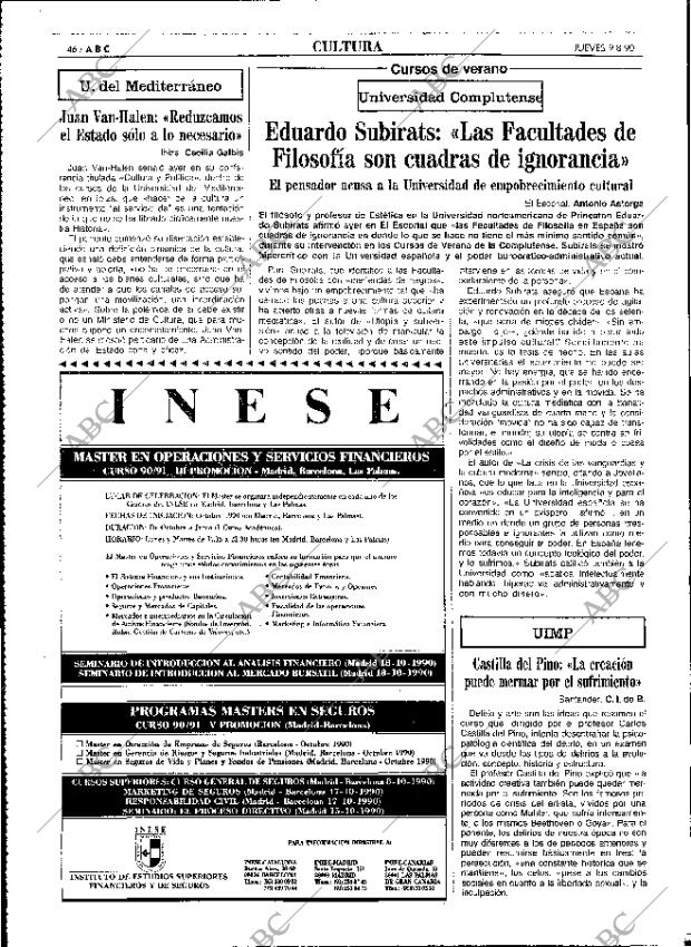 ABC MADRID 09-08-1990 página 46