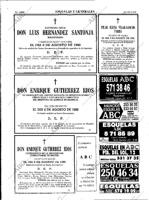 ABC MADRID 09-08-1990 página 82