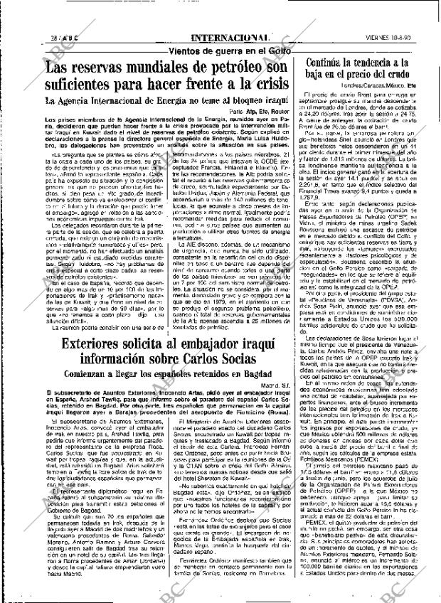 ABC MADRID 10-08-1990 página 28