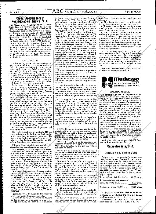 ABC MADRID 10-08-1990 página 66
