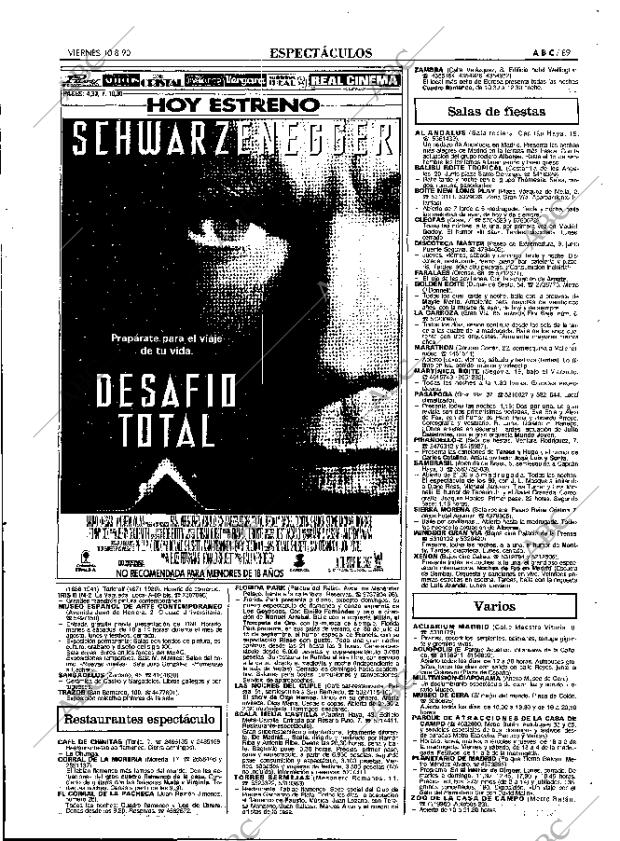 ABC MADRID 10-08-1990 página 89