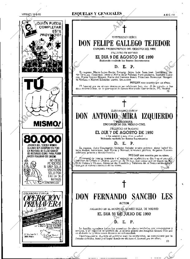 ABC MADRID 10-08-1990 página 91