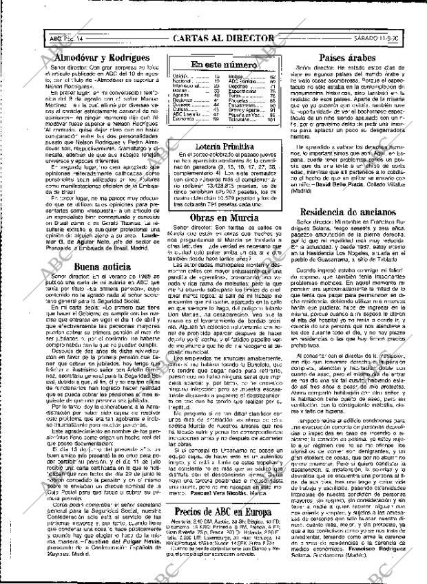 ABC MADRID 11-08-1990 página 14