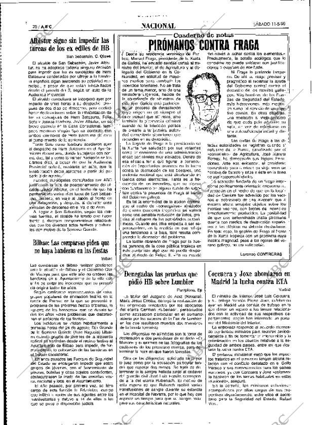 ABC MADRID 11-08-1990 página 20