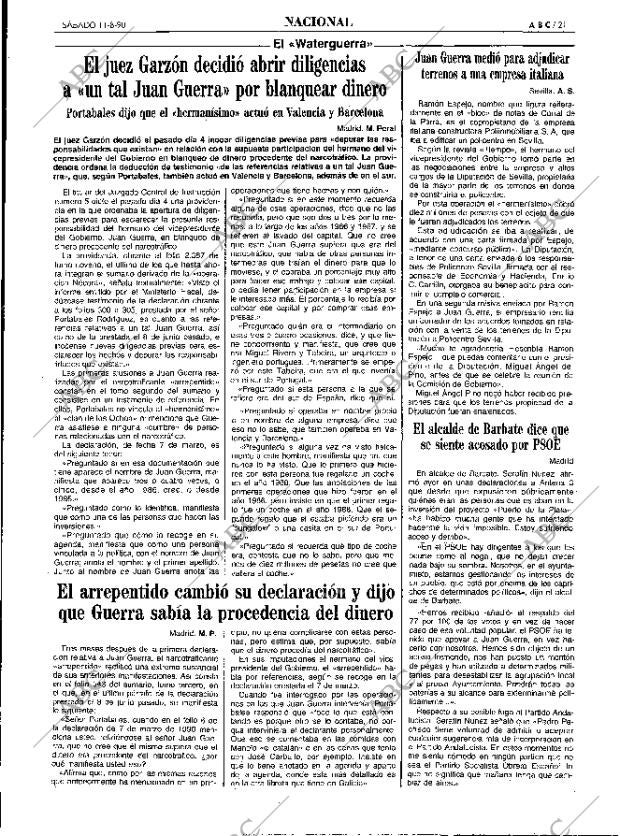 ABC MADRID 11-08-1990 página 21