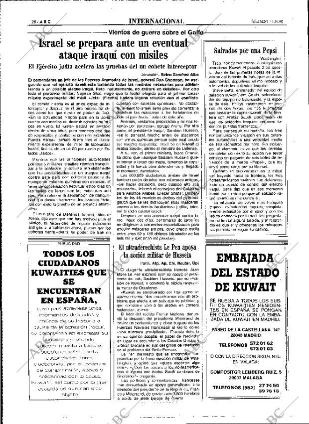 ABC MADRID 11-08-1990 página 28
