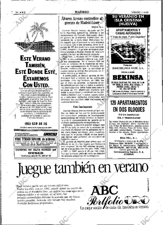 ABC MADRID 11-08-1990 página 34