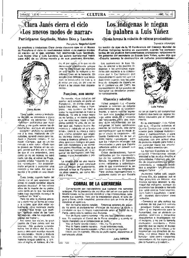 ABC MADRID 11-08-1990 página 45