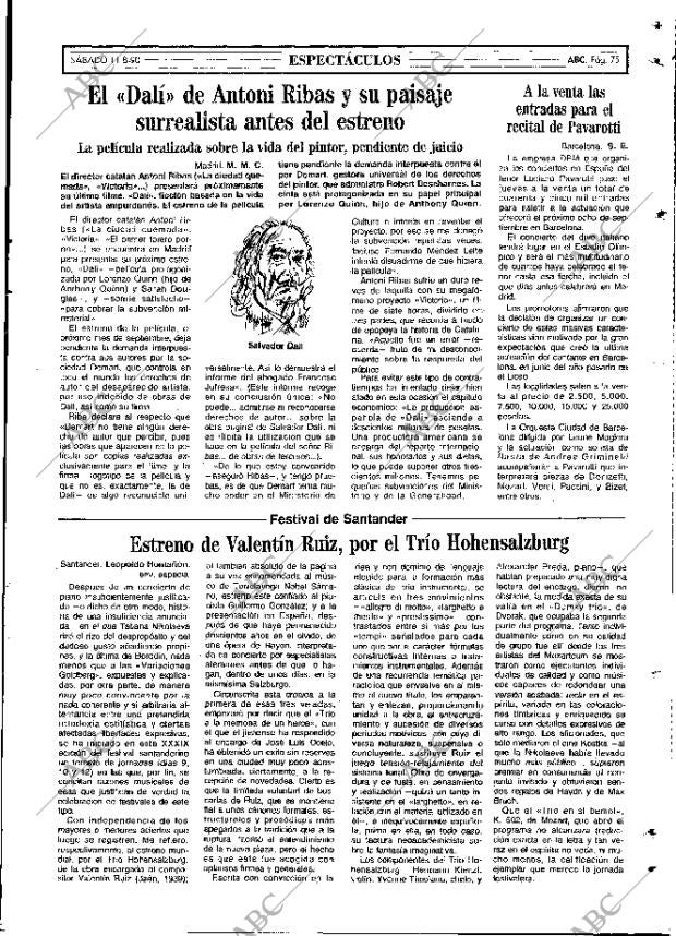 ABC MADRID 11-08-1990 página 75