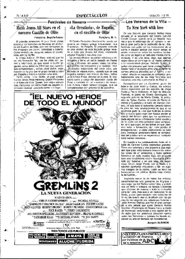 ABC MADRID 11-08-1990 página 76