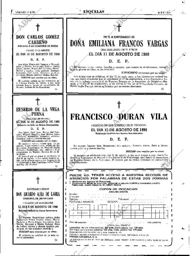 ABC MADRID 11-08-1990 página 83