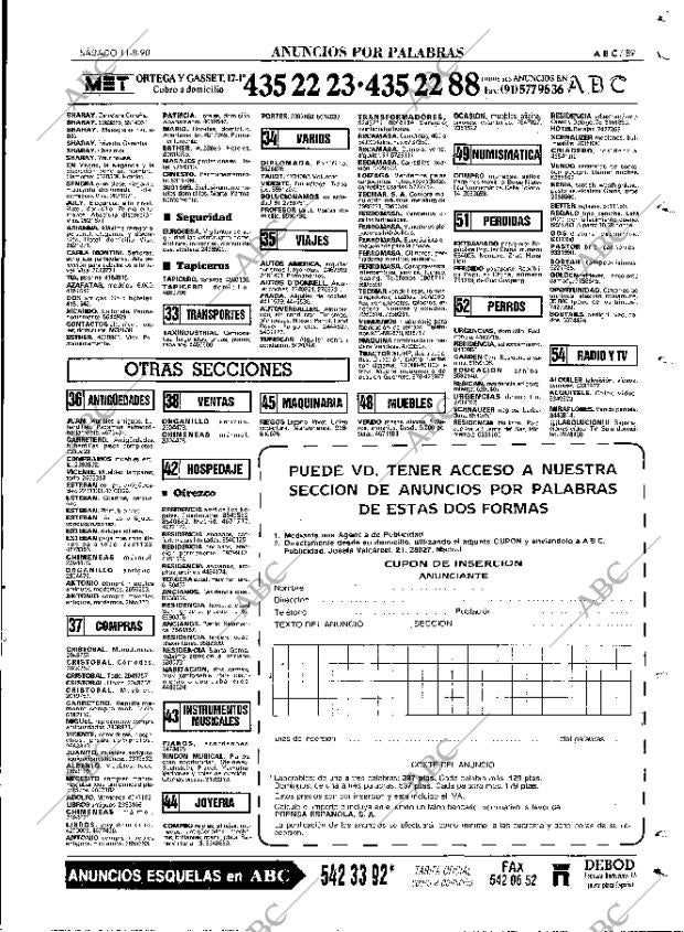 ABC MADRID 11-08-1990 página 89