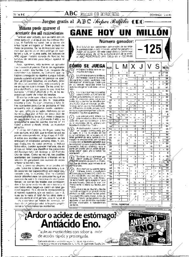 ABC MADRID 12-08-1990 página 70