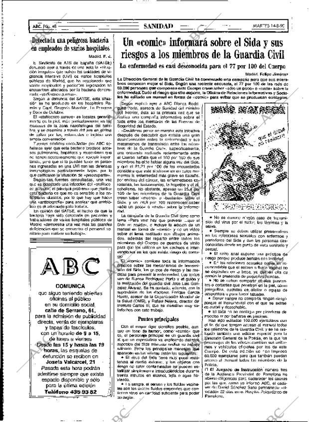 ABC MADRID 14-08-1990 página 48